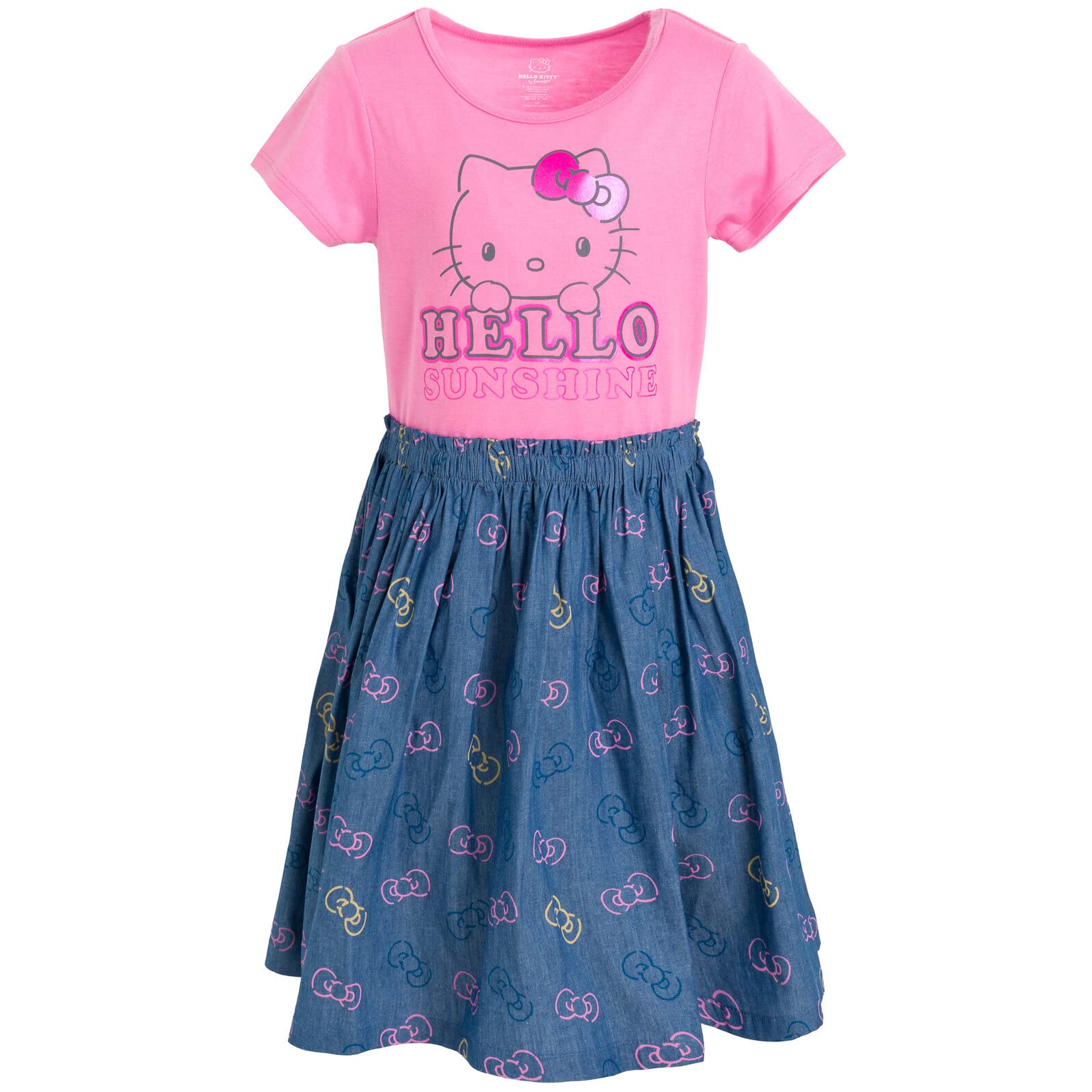 Hello Kitty Girls Dress for Toddler to Big Kid - Cute & Comfortable Outfit for Playdates, Parties & Everyday Wear