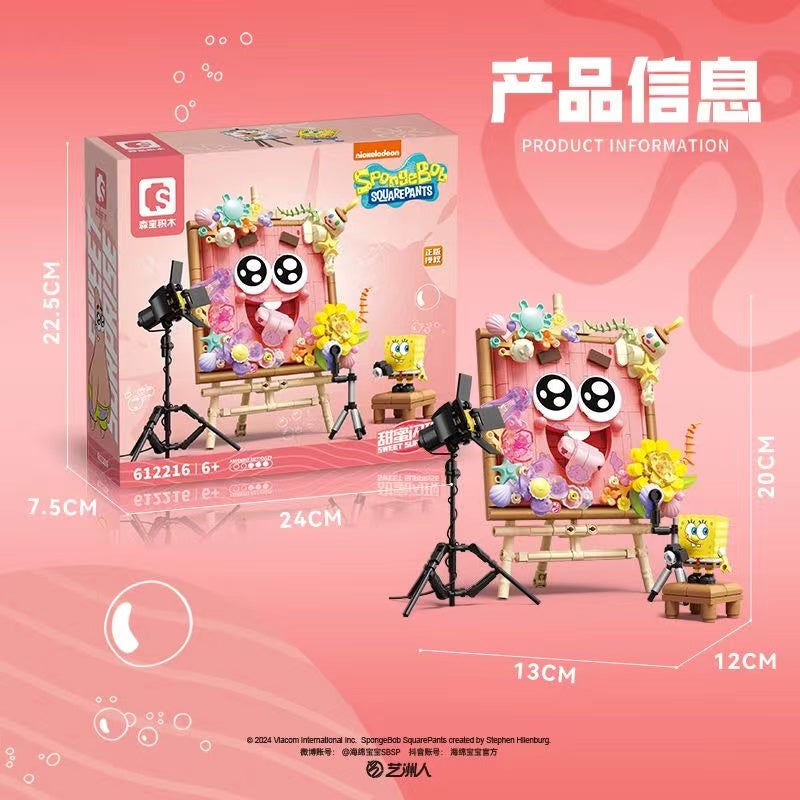 Spongebob 3D Painting Kit - DIY Art Set for Kids & Adults - Creative Home Decor & Gift Idea for Cartoon Fans