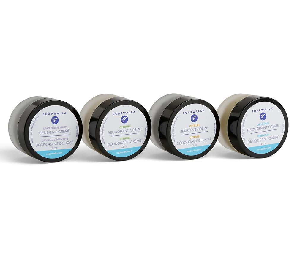 Soapwalla Organic Vegan Travel-Size Deodorant Cream - Natural Aluminum-Free Deodorant for Women & Men - Perfect for Gym, Travel & On-The-Go Freshness
