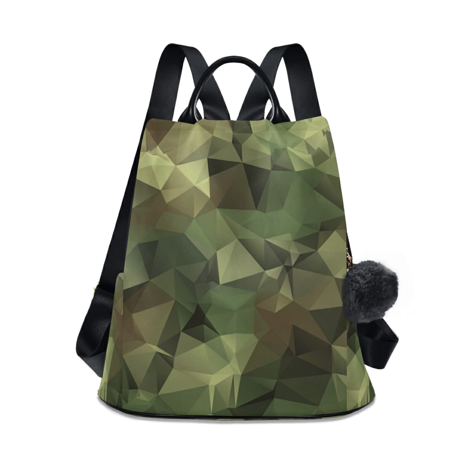 Women's Fashion Backpack Purse - Abstract Military Camouflage Anti-Theft Travel Daypack for School, College & Casual Use | Medium Size Shoulder Bag for Daily Commute, Campus Life & Weekend Adventures