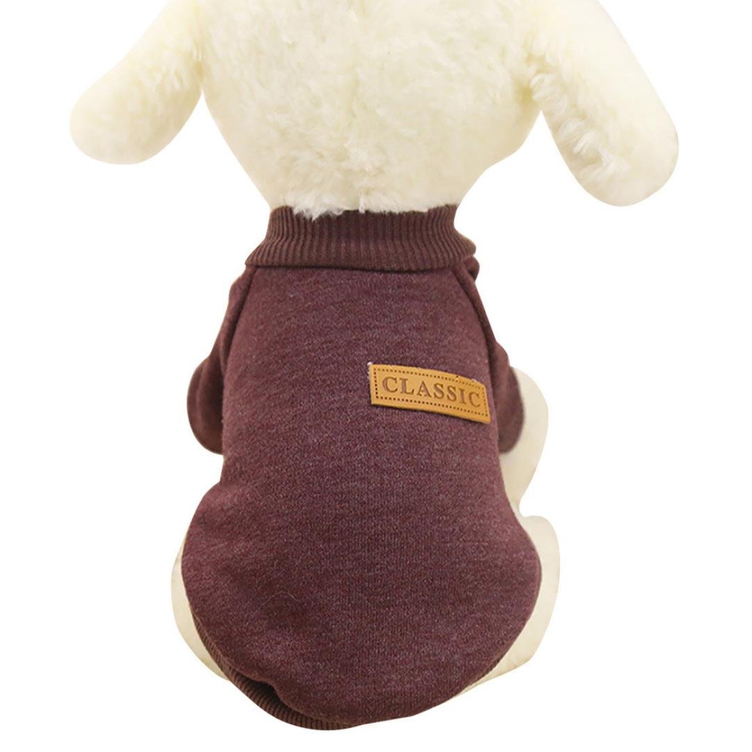 Pet Dog Sweater - Fleece Winter Warm Puppy Clothes for Small Dogs | Cozy Outfit for Cold Weather Walks & Indoor Comfort