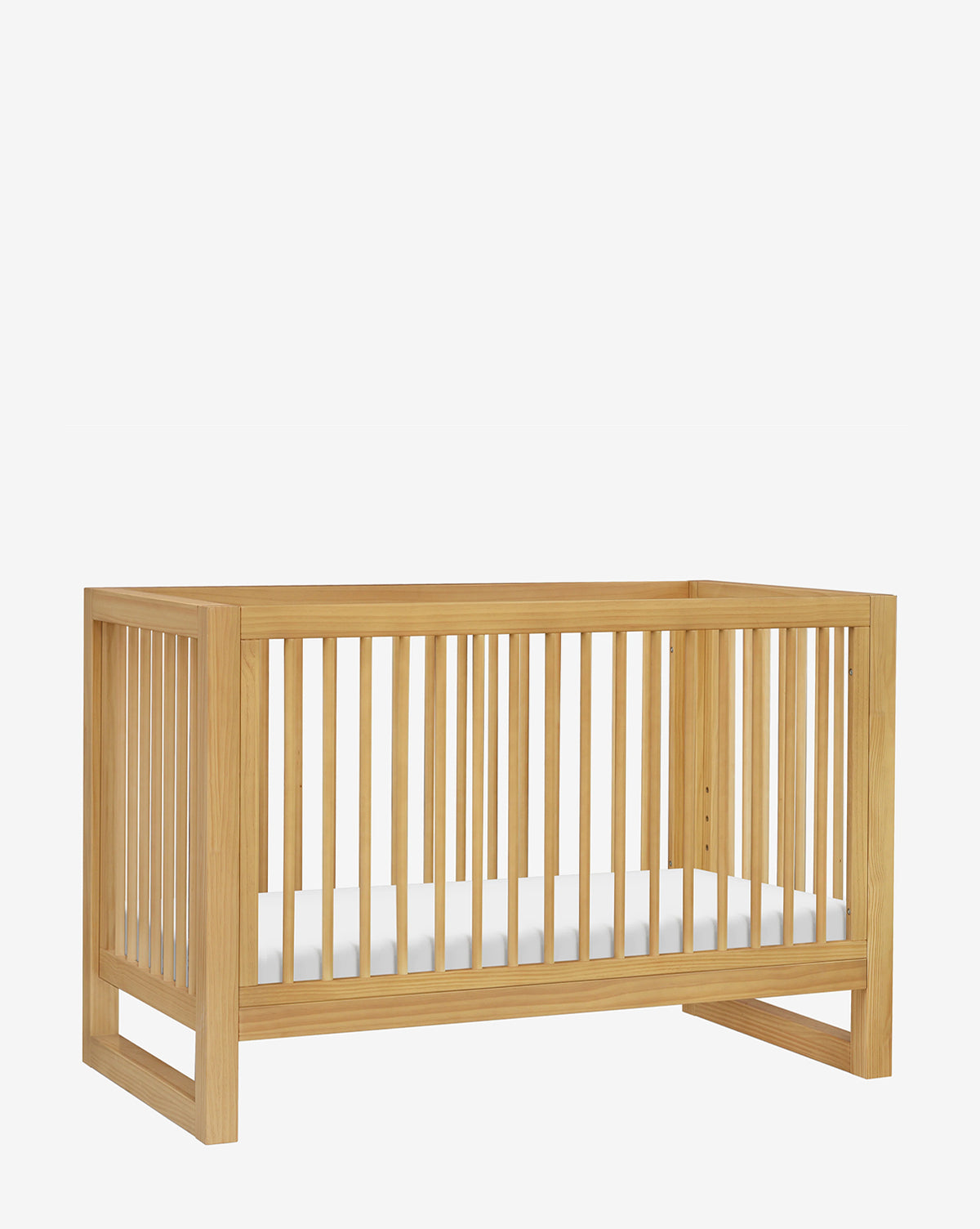 Nantucket 3-in-1 Convertible Baby Crib with Toddler Bed Conversion Kit - White Nursery Furniture for Newborn to Toddler Transition | Perfect for Modern Nursery & Daycare Centers