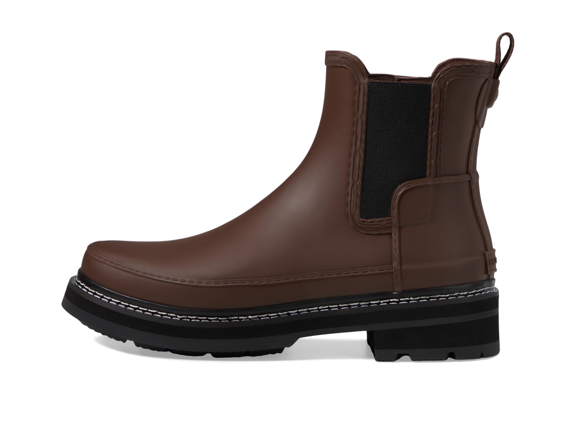 Hunter Women's Refined Chelsea Rain Boots with Stitch Detail - Waterproof Ankle Booties for Rainy Days, Gardening & Outdoor Activities