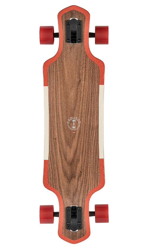 Globe Geminon 35in Walnut & Cockatoo Longboard Skateboard - Perfect for Cruising, Commuting & Downhill Riding