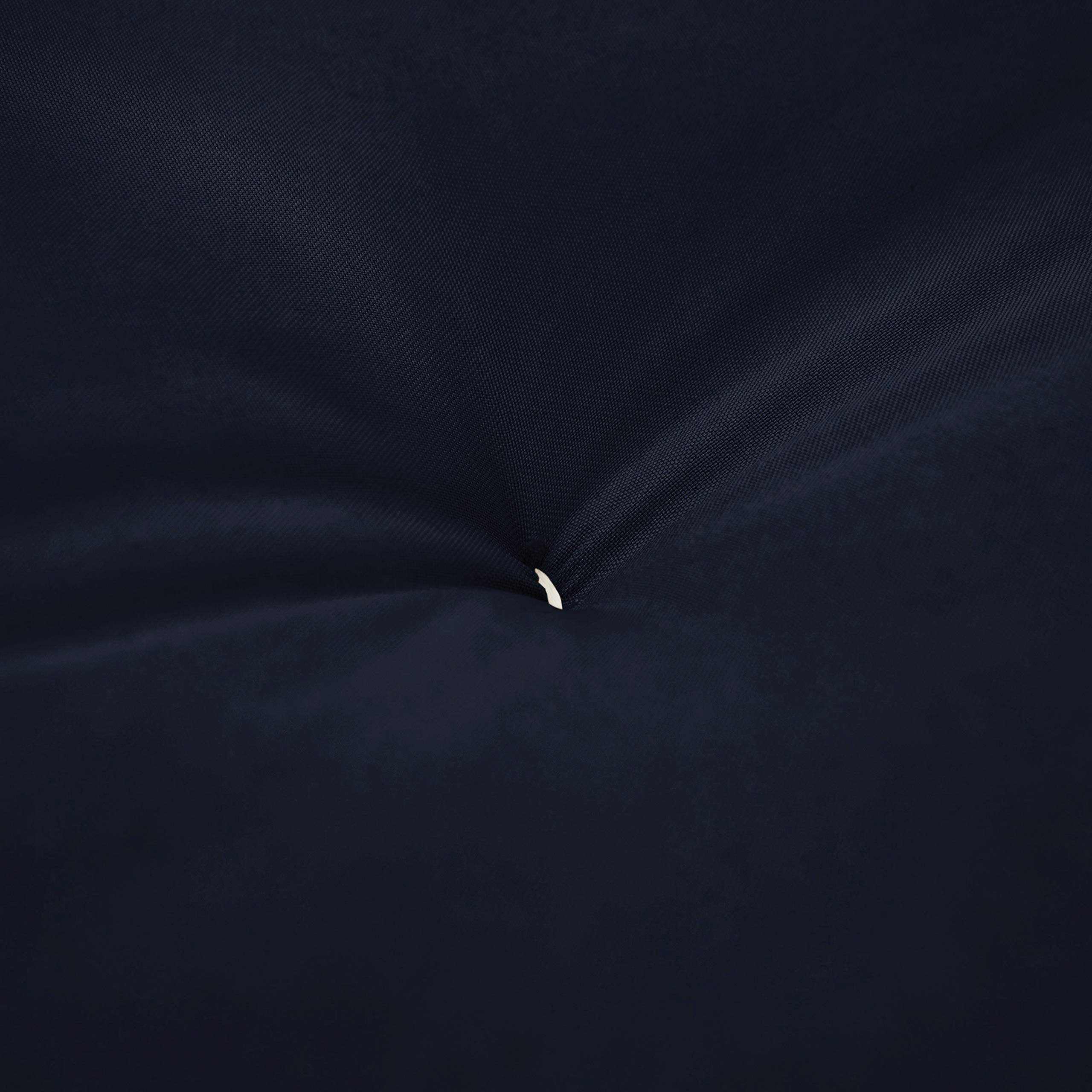 Mozaic Queen Size 6-inch Cotton Twill Futon Mattress in Navy Blue | Comfortable & Durable Sofa Bed Mattress for Guest Room, Dorm, or Small Space