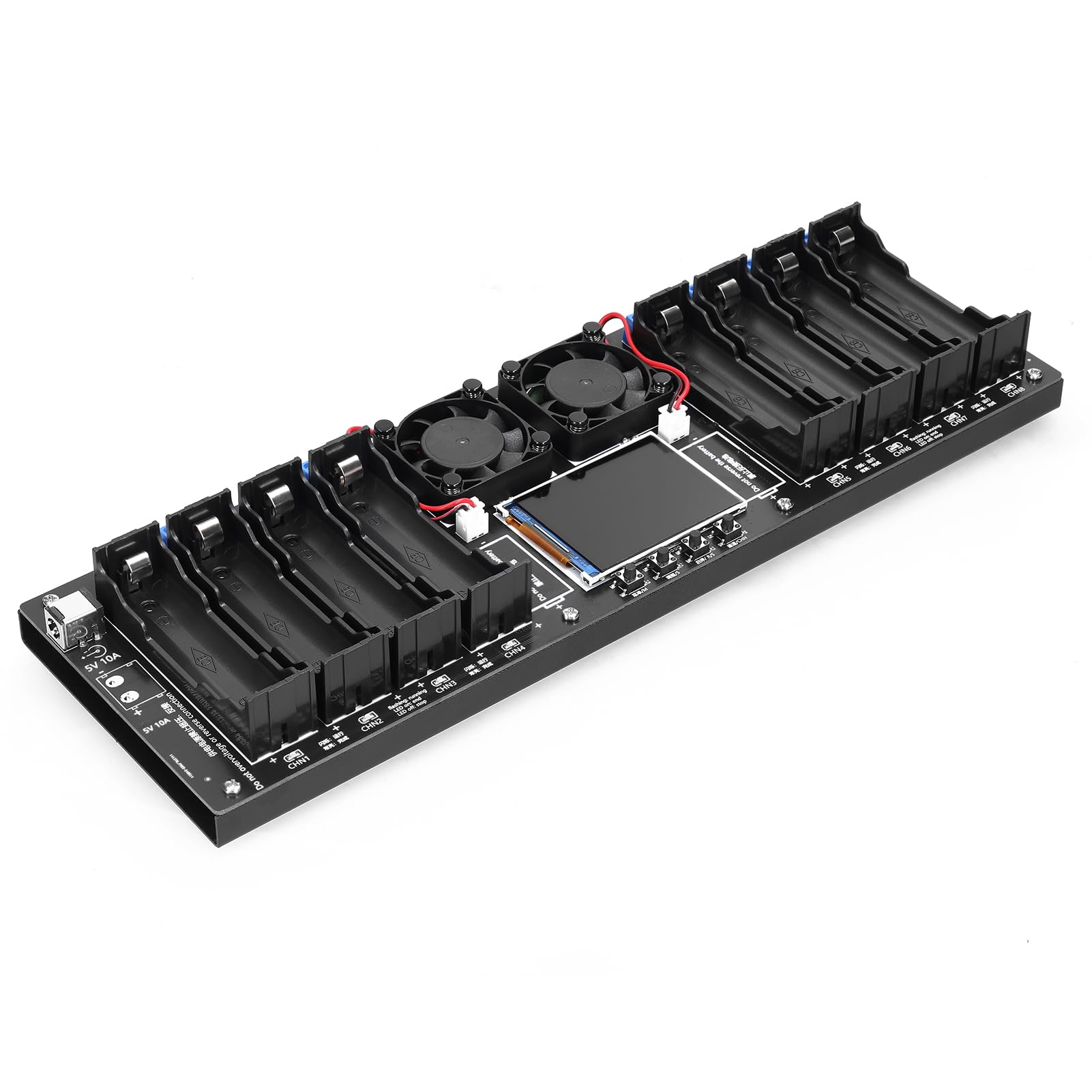 HUIOP 8-Channel 18650 Battery Tester with 2.4