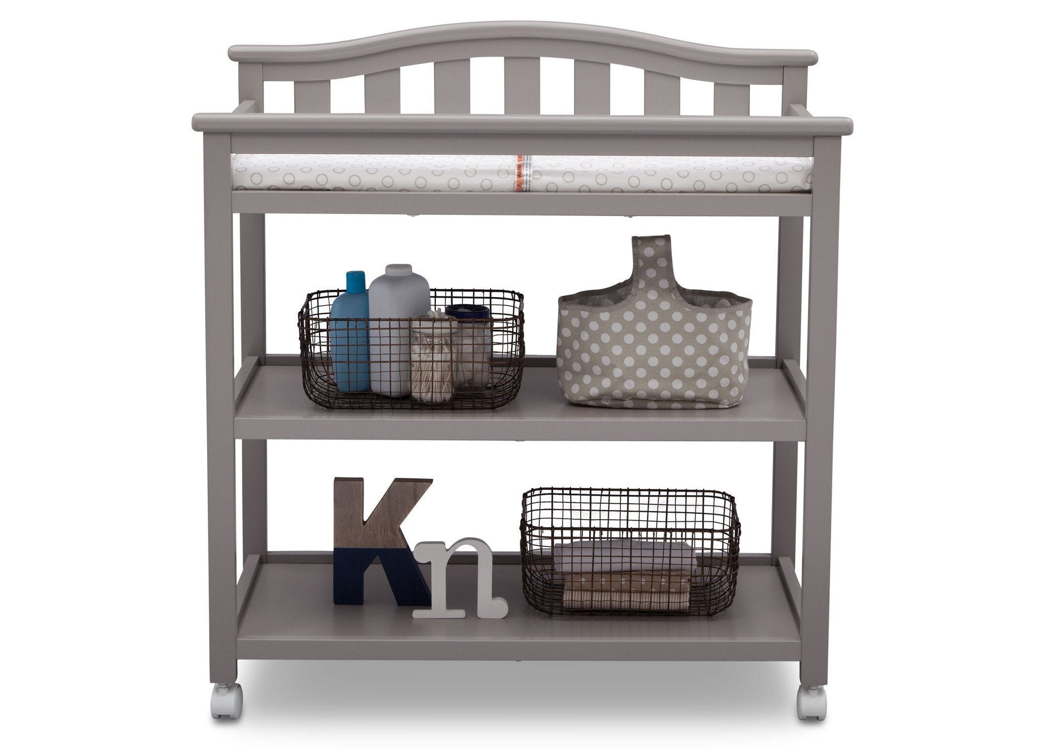 Baby Changing Table with Safety Straps - Waterproof & Portable Diaper Station for Nursery, Travel & On-the-Go Parenting