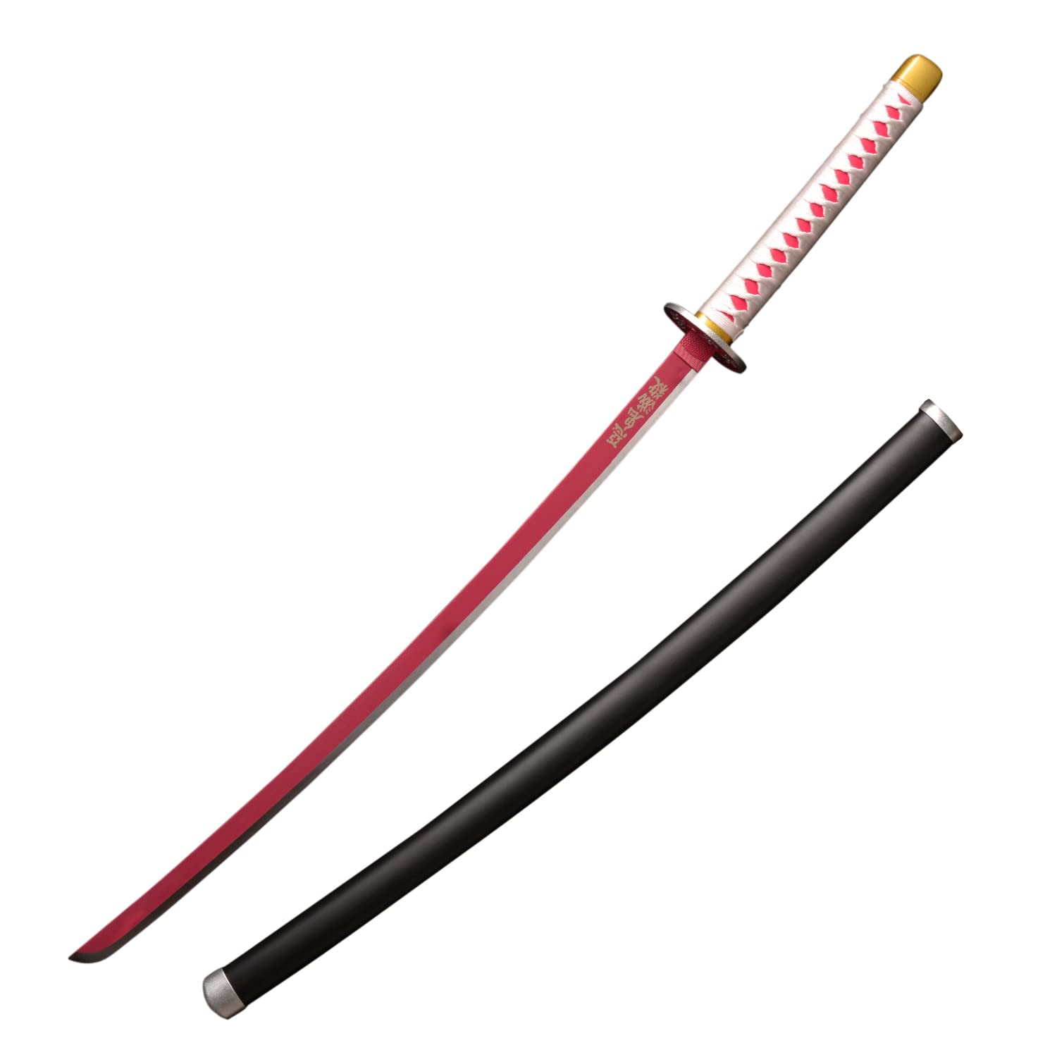 Demon Slayer Anime Katana Sword - Handmade Carbon Steel Samurai Sword for Cosplay, Collectible & Display - Perfect for Halloween, Anime Conventions & Themed Parties