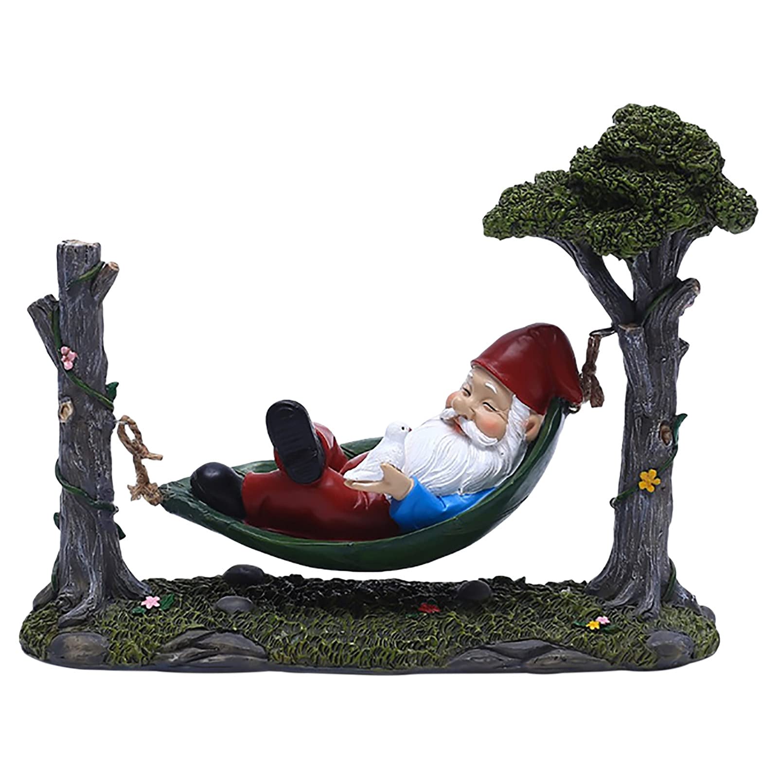 Drunk Gnome Statue - Creative Outdoor Garden Decor for Patio, Yard, Lawn & Porch - Fairy Garden Accessories & Unique Gift Idea (24x18.5x8cm) - Perfect for Themed Parties, Halloween Decor & Whimsical Landscaping
