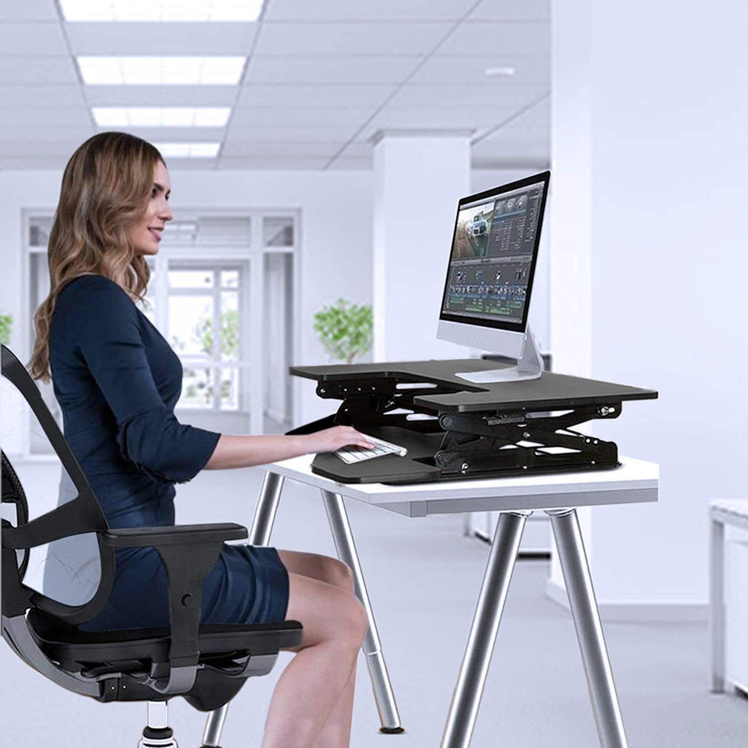 Adjustable Height Standing Desk Converter - 36