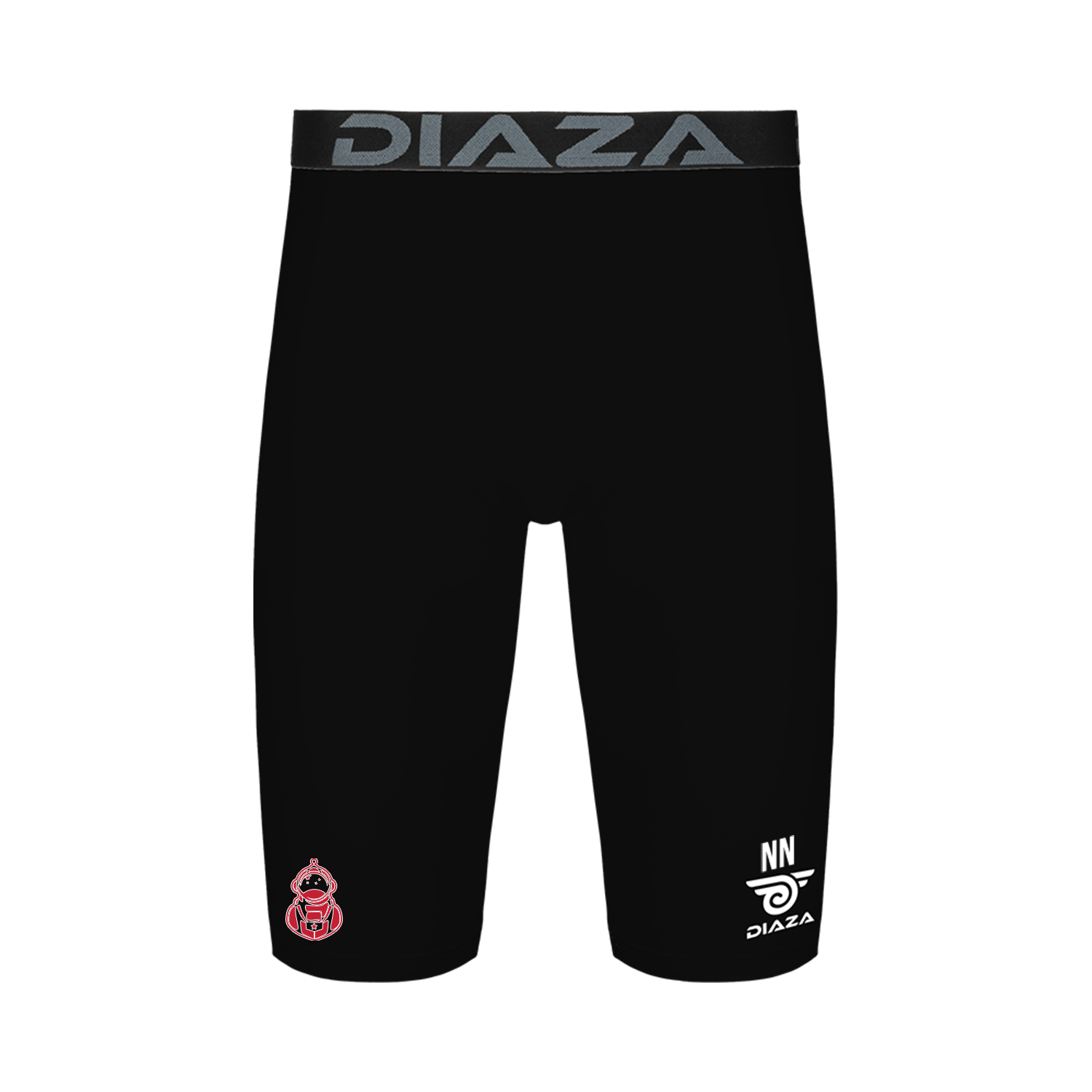 League City Legends Compression Shorts for Men - Black Performance Workout & Running Shorts - Ideal for Gym, Sports & Active Lifestyle