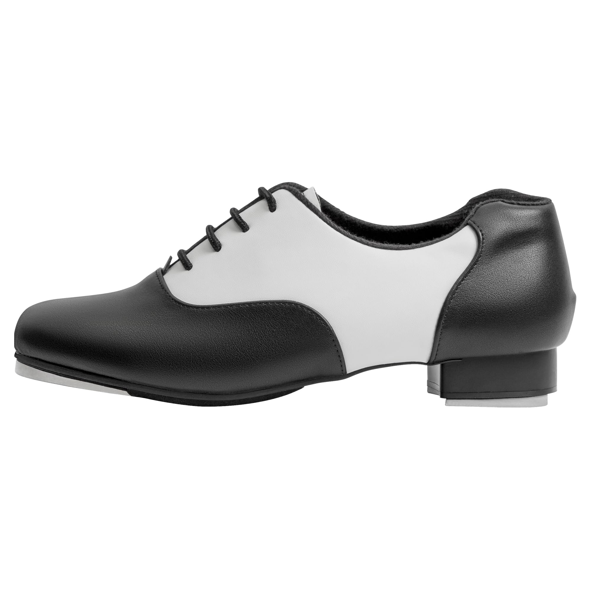 Linodes PU Leather Lace Up Tap Shoes for Women & Men - Professional Dance Shoes with Colorful Design - Perfect for Tap Dancing, Jazz, Broadway Performances & Dance Classes