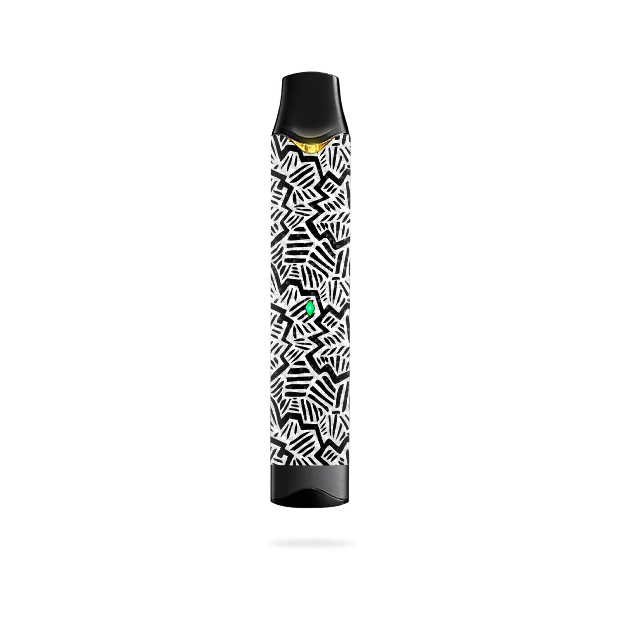Premium Carbon Fiber Skin for Vuse Alto - Abstract Black Design | Protective & Durable Textured Wrap | Easy Application & Removal | USA Made | Perfect for Daily Use & Style Customization