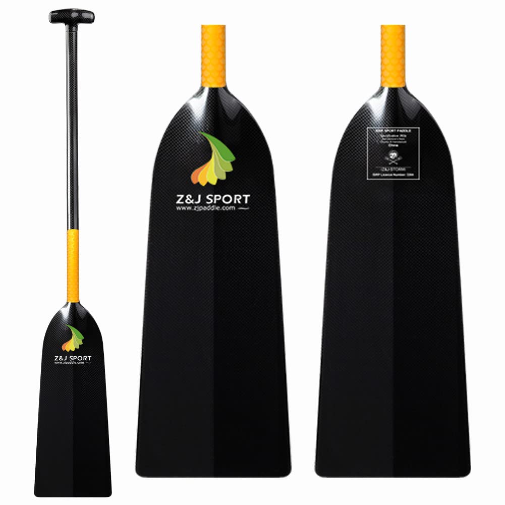 Premium Carbon Fiber Dragon Boat Paddle - IDBF Approved with Anti-Slip T-Grip & Waterline Storm Design | Competition & Training Paddle for Dragon Boat Teams | Perfect for Races, Practice & Water Sports