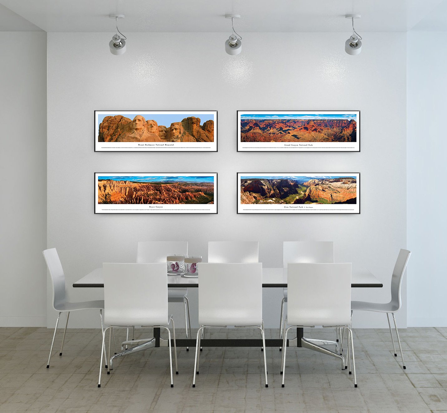 Blakeway Worldwide Panoramas Standard Frame Double Arch - Stunning National Park Wall Art Posters for Home & Office Decor | Perfect for Nature Lovers & Travel Enthusiasts