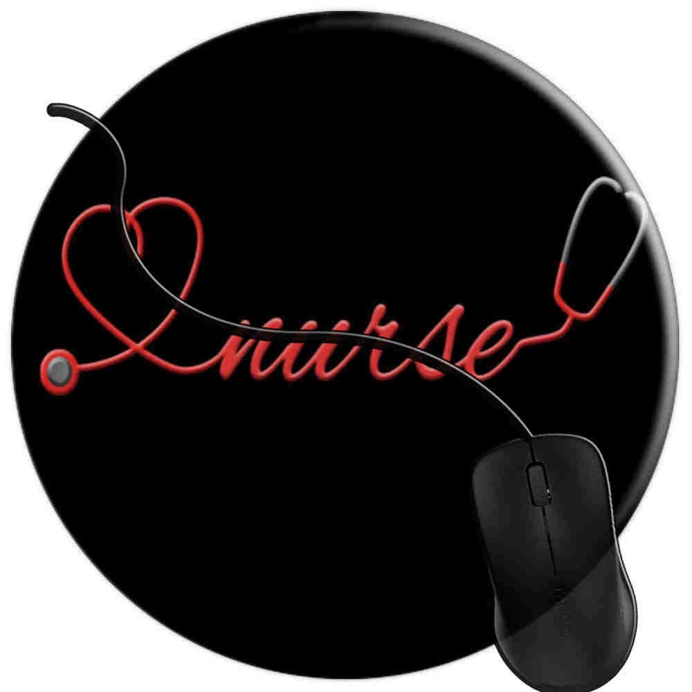 Non-Slip Gaming Mouse Pad for PC & Laptop - Large Office Computer Mouse Mat with Stethoscope Holder for Nurses & Medical Professionals (Model 2T2779) - Perfect for Gaming, Work & Healthcare Settings