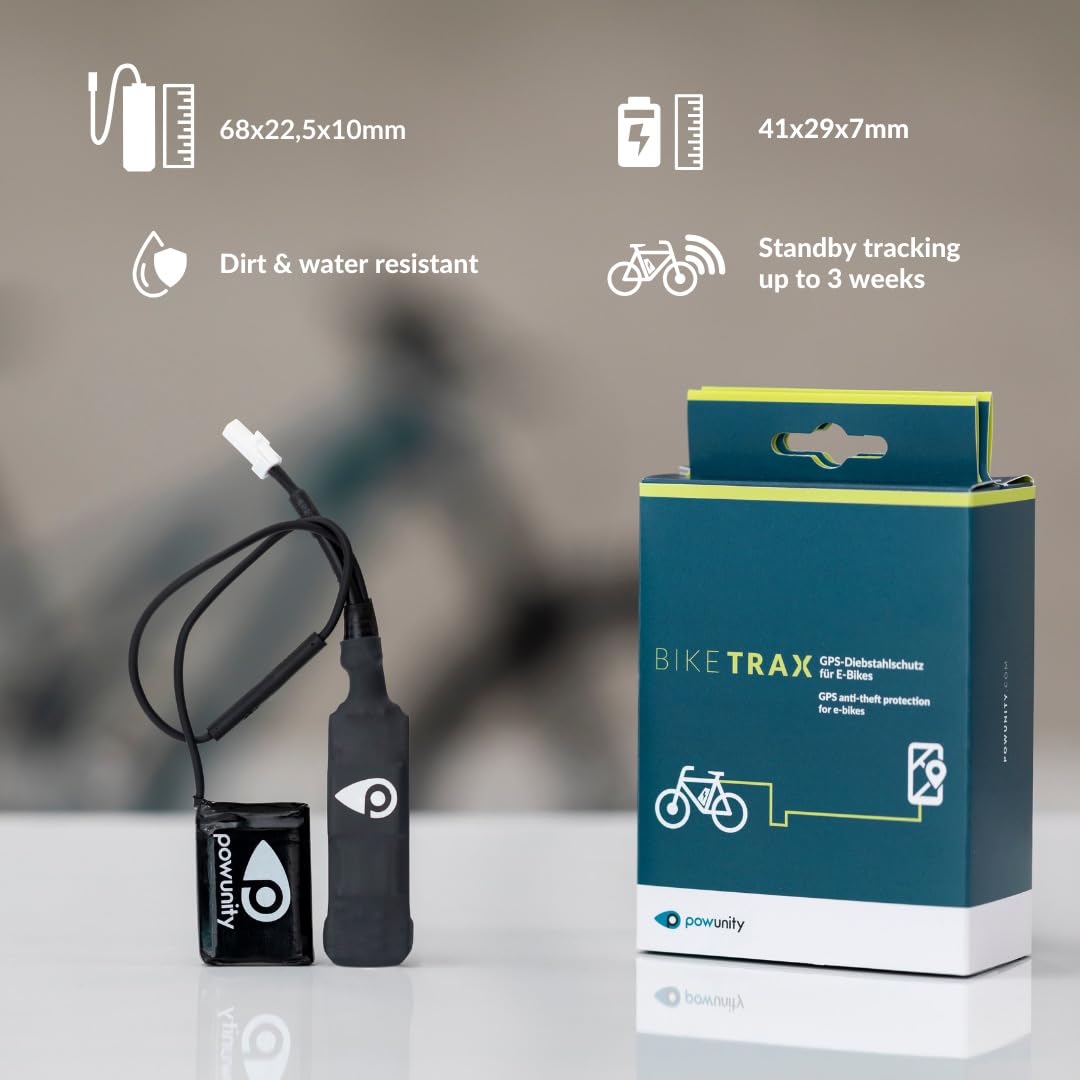 Premium GPS Tracker for E-Bikes – Universal Compatibility with 95%+ E-Bike Brands | Anti-Theft Protection | Real-Time Tracking via iOS & Android App | Built-in Alarm & SIM Card | Perfect for Urban Commuting & Outdoor Adventures