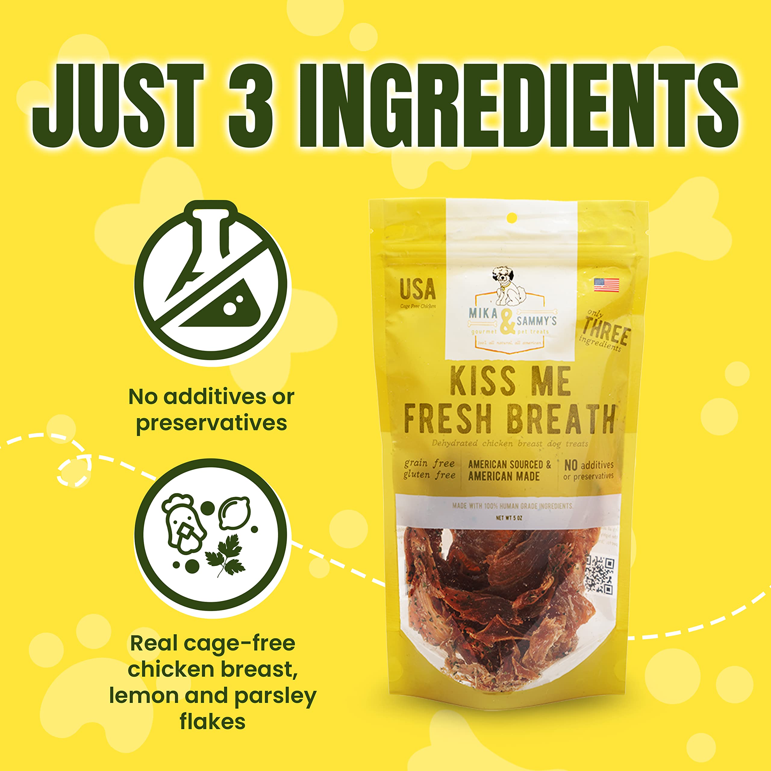 Premium Natural Chicken Jerky Dog Treats - Cage-Free, No Additives, Made in USA | Nutritious & Delicious Training Rewards for Small & Large Dogs | Freshens Breath - Perfect for Outdoor Adventures & Daily Snacking (12oz)