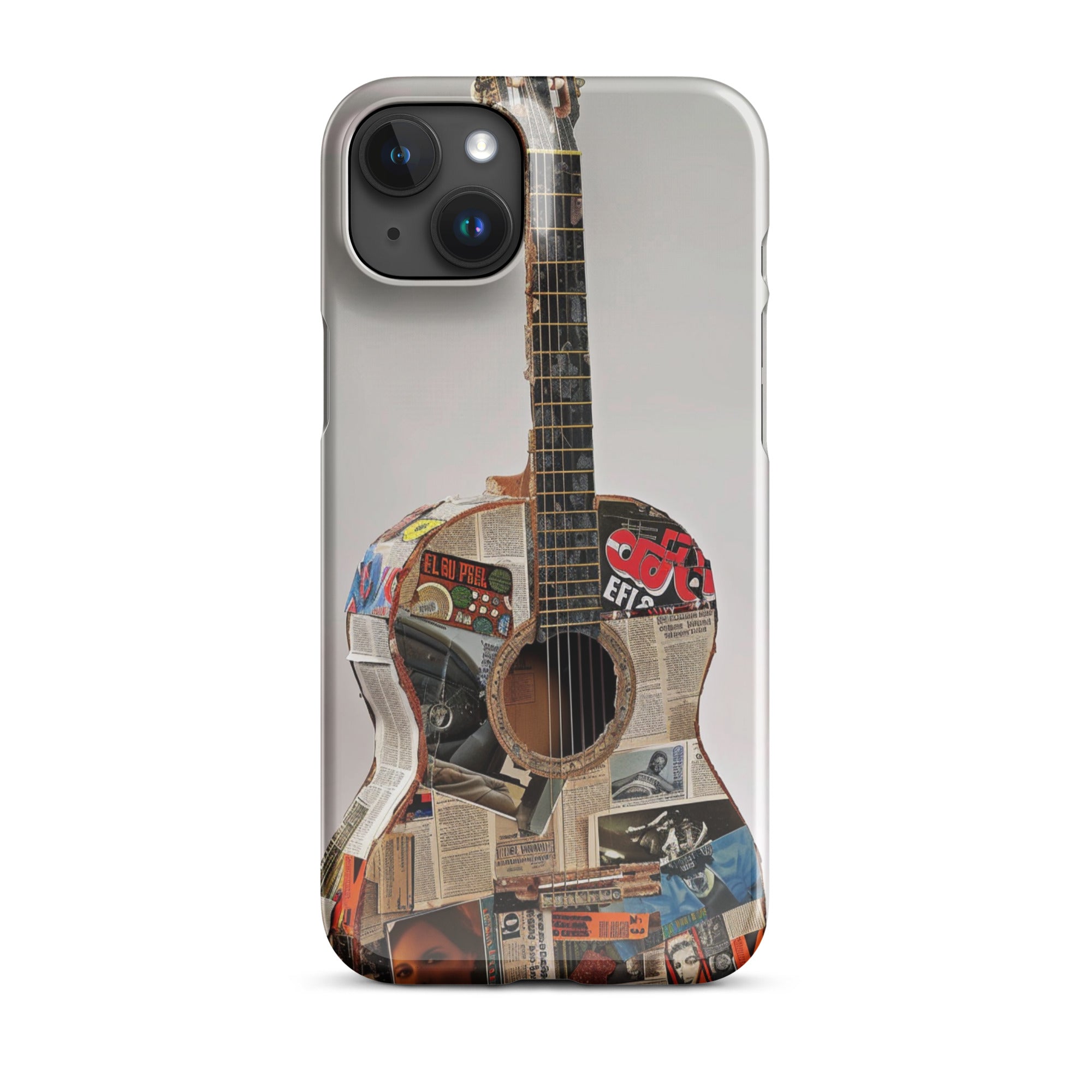 Durable Guitar Snap Case for iPhone 14/13/12/11 Pro Max - Shockproof Protective Phone Cover with Stylish Guitar Design - Perfect for Musicians, Guitar Lovers & Music Festival Goers