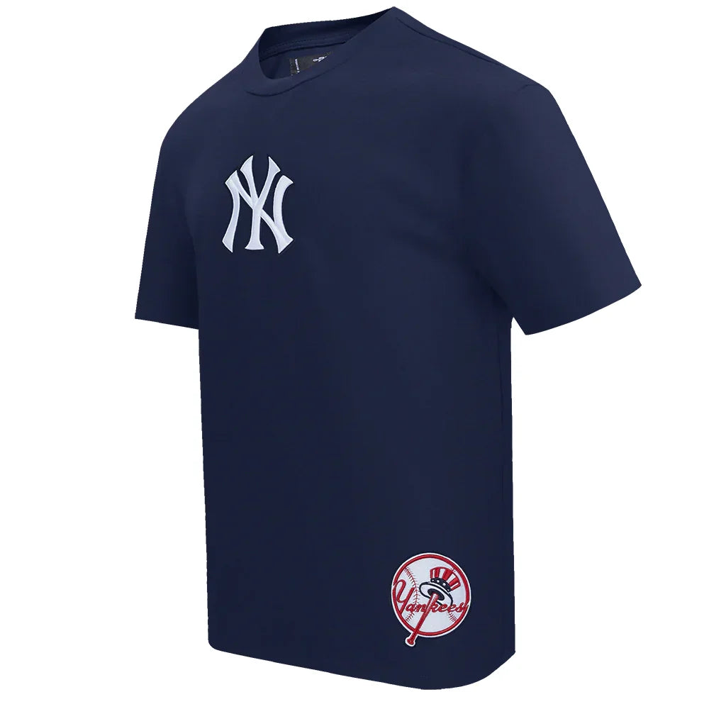 New York Yankees Wingspan Drop Shoulder T-Shirt for Men - Navy Blue Baseball Jersey | Perfect for Game Day, Fan Events & Casual Wear