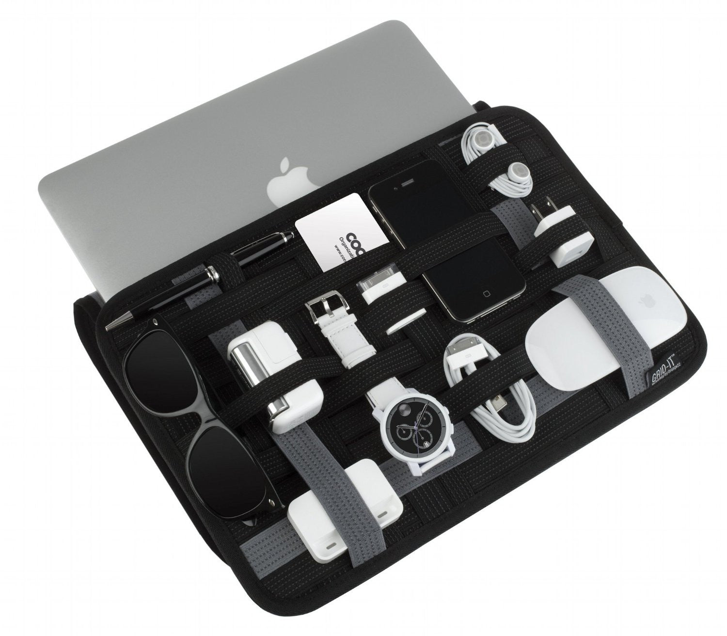 Grid IT Wrap Organizer for MacBook Air - Cable Management & Travel Storage Solution for Laptops, Perfect for Office, Home, and On-the-Go Use