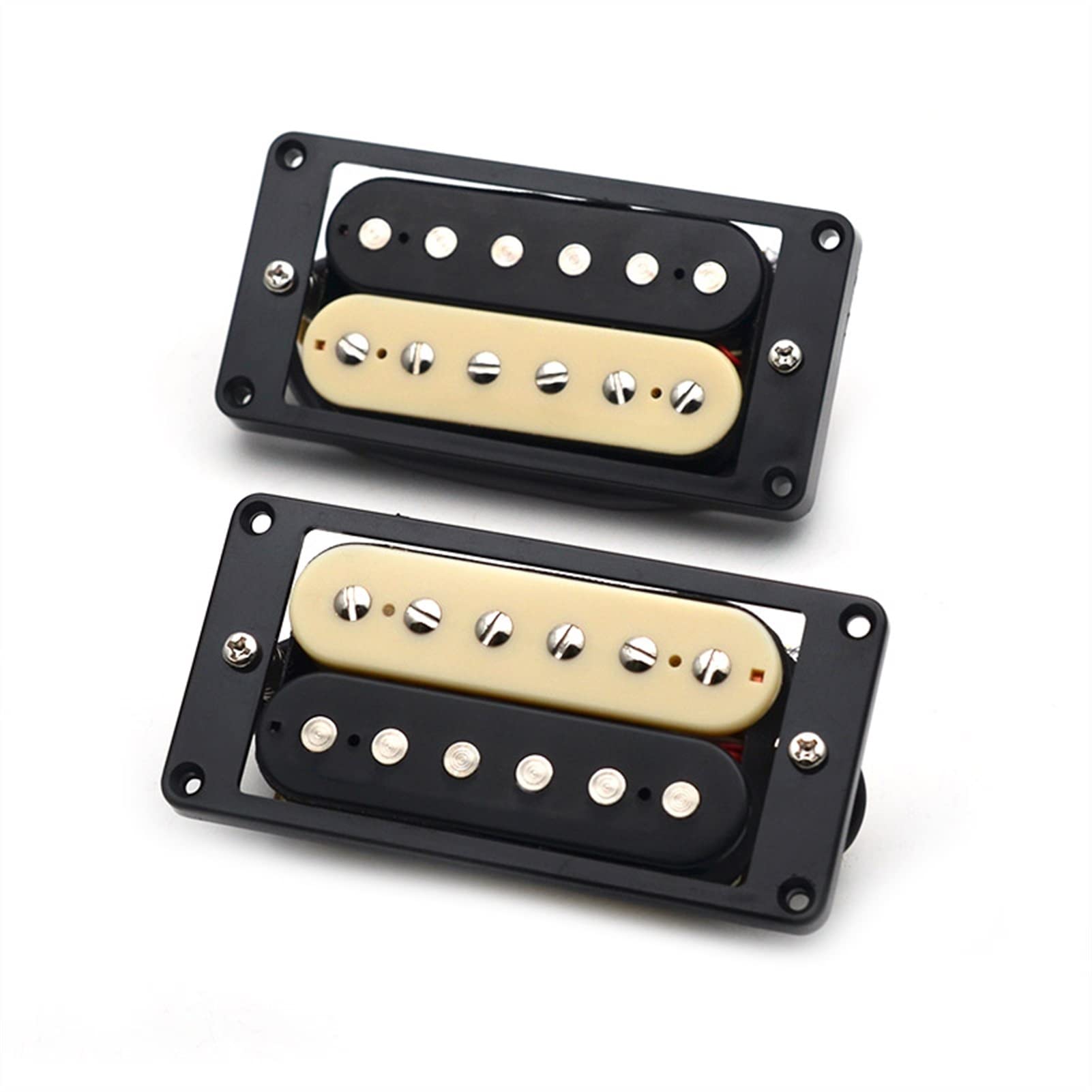 Zebra Humbucker Pickup - Double Coil Electric Guitar Pickup with Mounting Frame - Perfect for Rock, Blues & Metal Performances