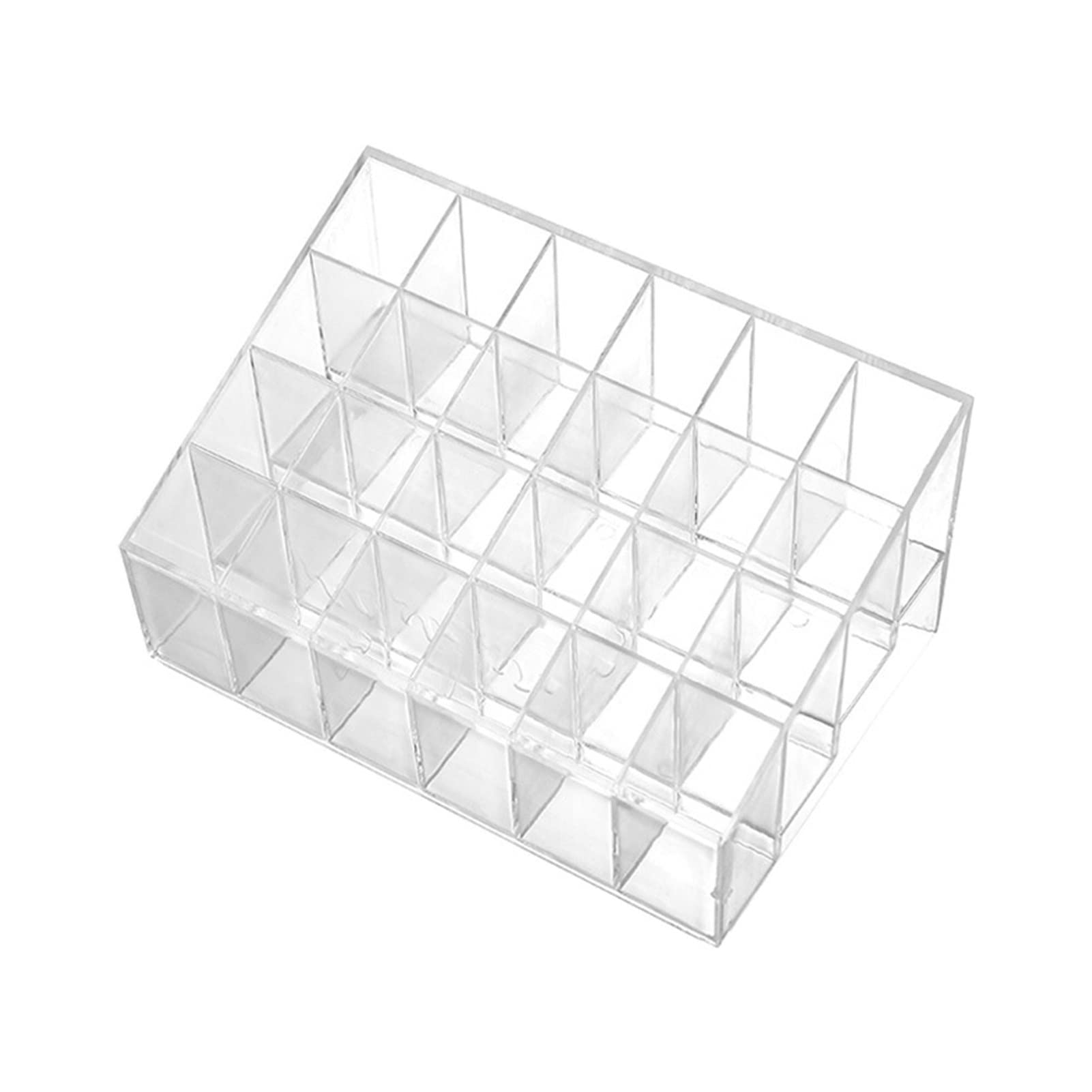Clear Plastic Makeup Organizer Box - Large Capacity Cosmetic Storage Container for Lipstick, Brushes & Beauty Tools | Home & Travel Use