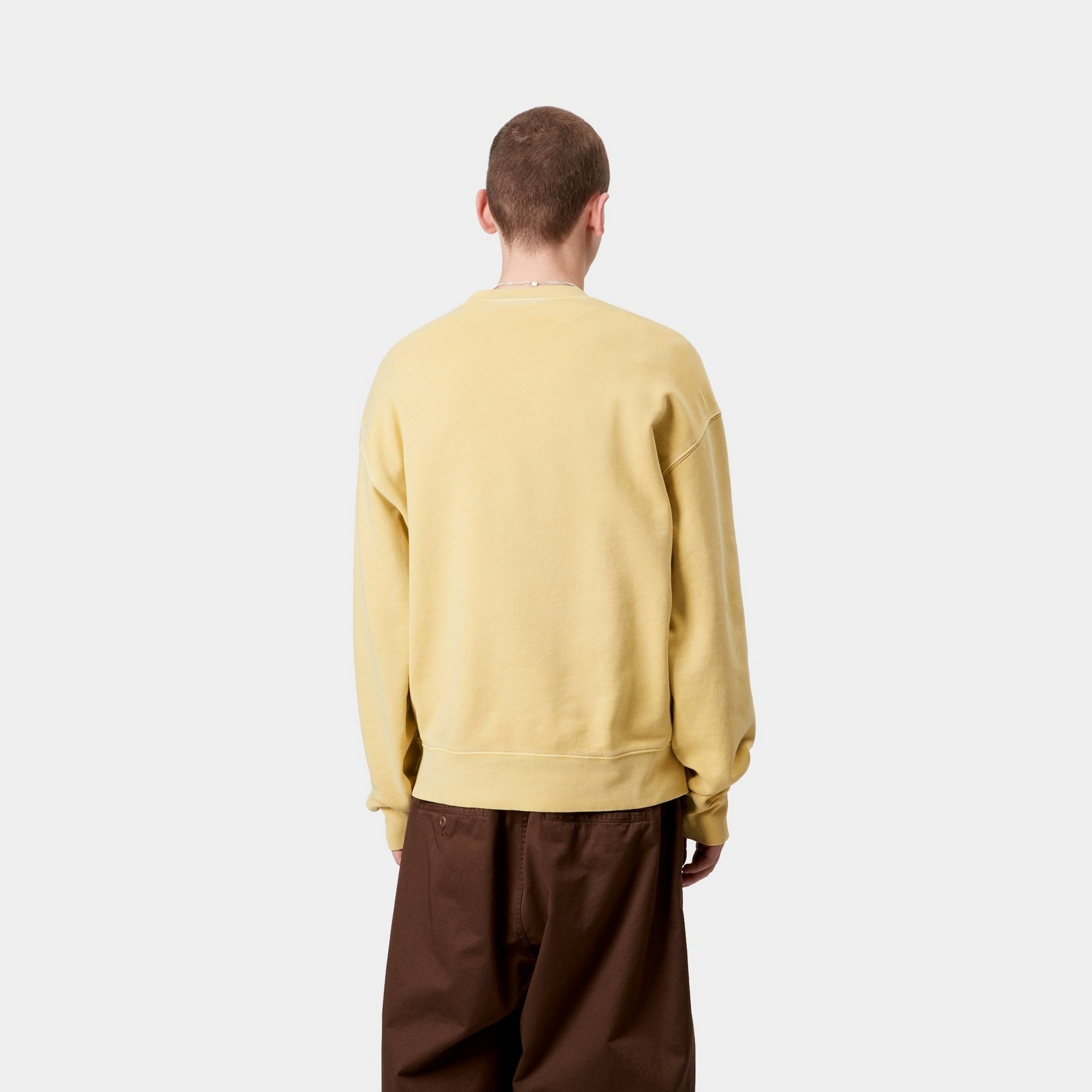 Nelson Sweatshirt for Men & Women | Soft Cotton Hoodie in Air Yellow | Casual Streetwear for Everyday Comfort & Style
