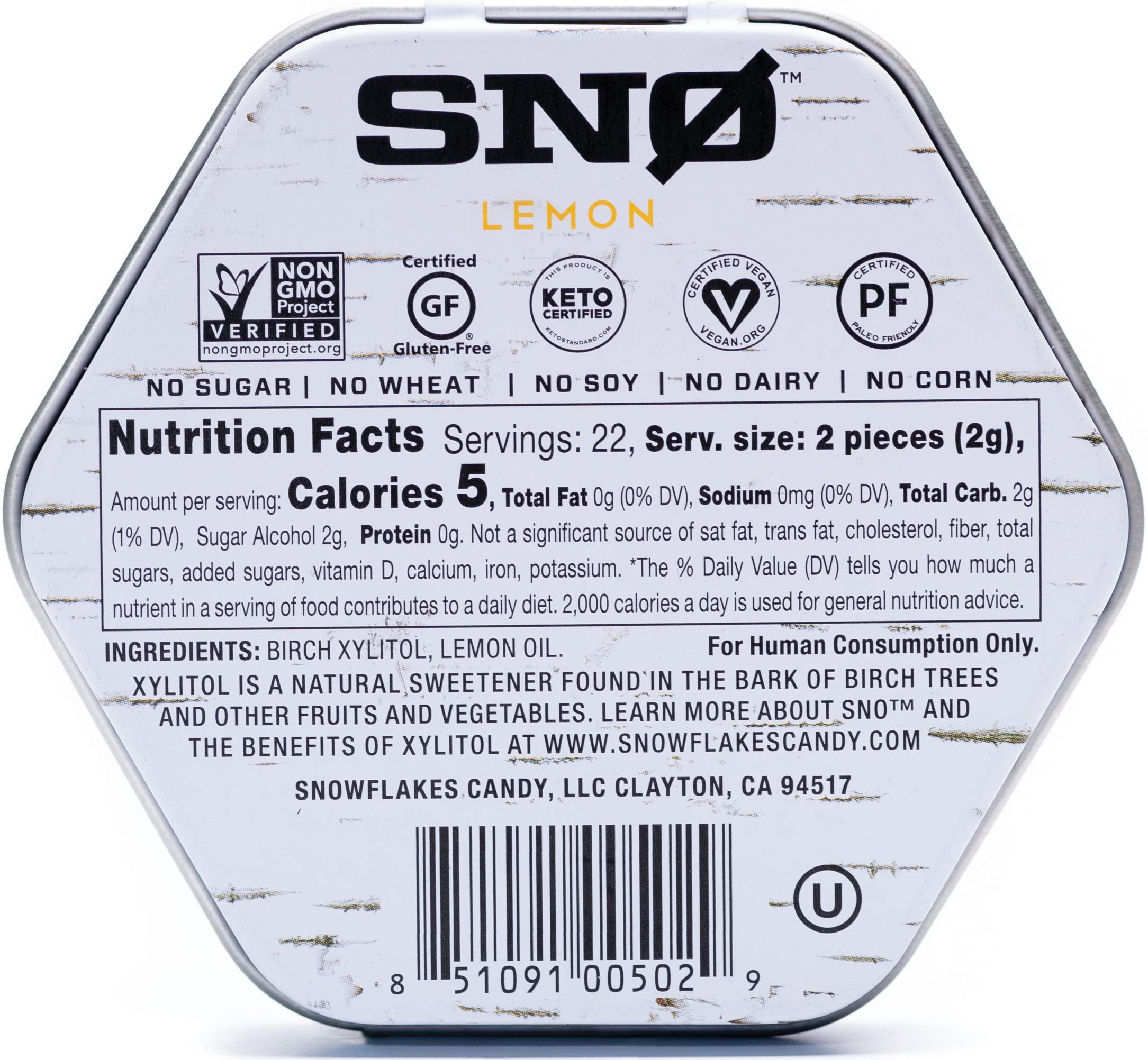Sugar-Free Keto Lemon Xylitol Candy Chips (3-Pack, 1.5 oz Each) - Low Carb, Diabetic Friendly, Non-GMO, Vegan, Gluten Free & Kosher Snacks - Perfect for Baking, Desserts & Healthy Treats