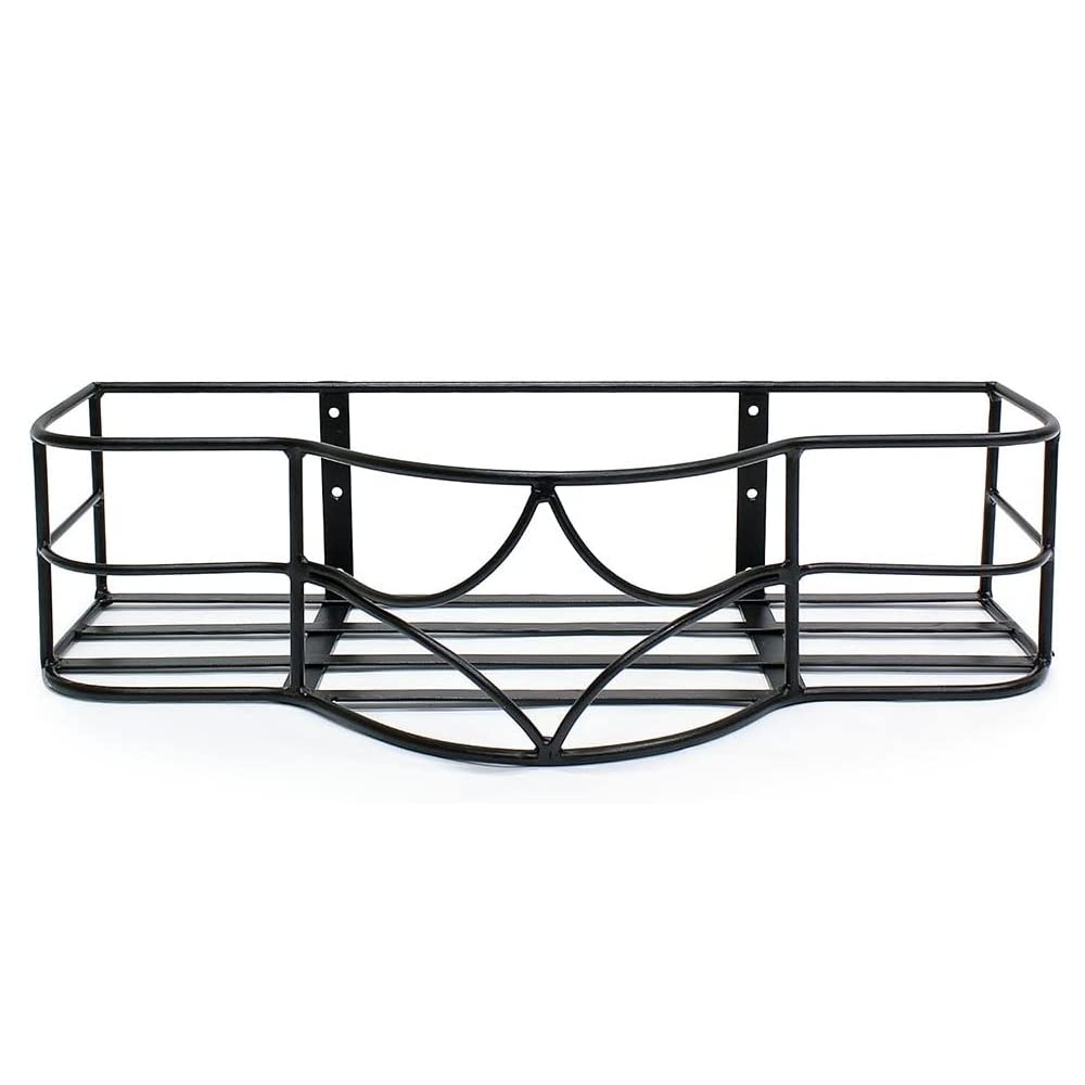 Argyle Window Box Black Indoor Outdoor Modern Metal Plant Rack Organizer - Planter Stand for Living Room, Balcony, Home Office | Perfect for Small Spaces, Herb Gardens & Home Decor