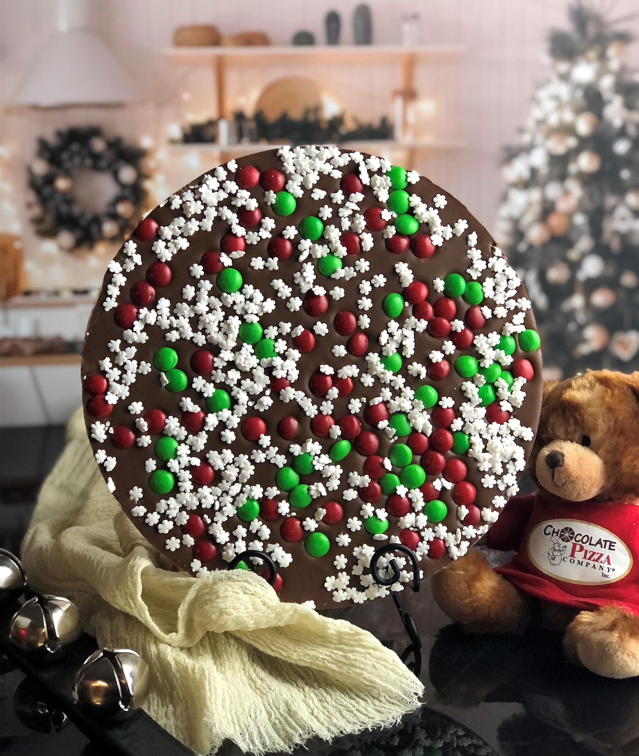 Snowflake Chocolate Pizza - Delicious Chocolate Dessert Pizza for Holidays & Parties | Perfect for Christmas, Birthdays & Family Gatherings