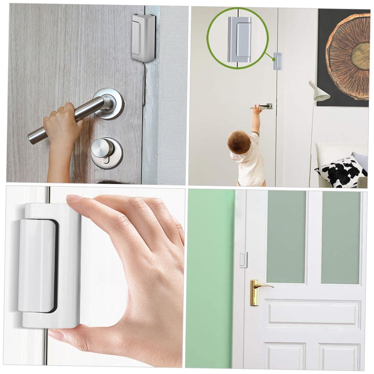 Portable Door Lock for Front Door - Heavy Duty Metal Security Latch for Home Safety, Child Proof & Travel Use | Ideal for Apartments, Hotels, and Household Security