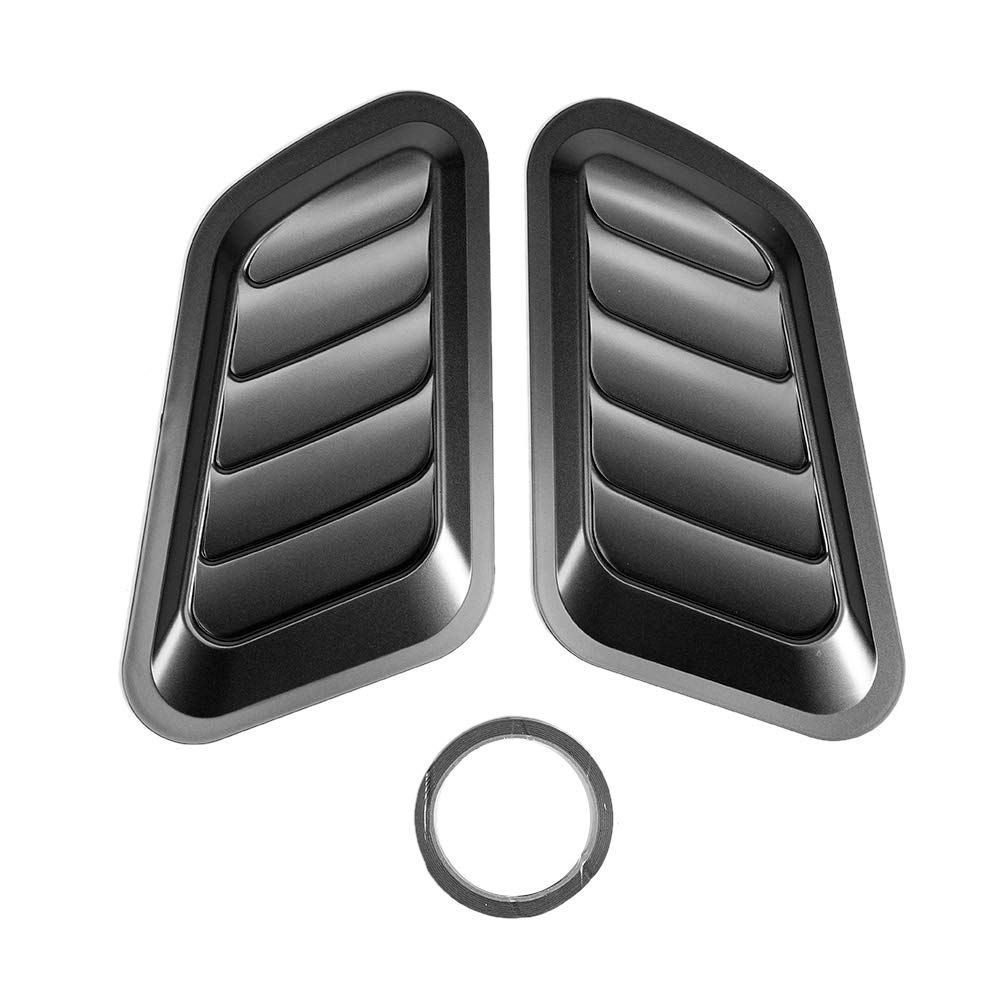 ABS Car Air Flow Intake Cover - Black Hood Vent Decorative Sticker for Enhanced Engine Cooling | Perfect for Performance Cars & Custom Vehicle Modifications