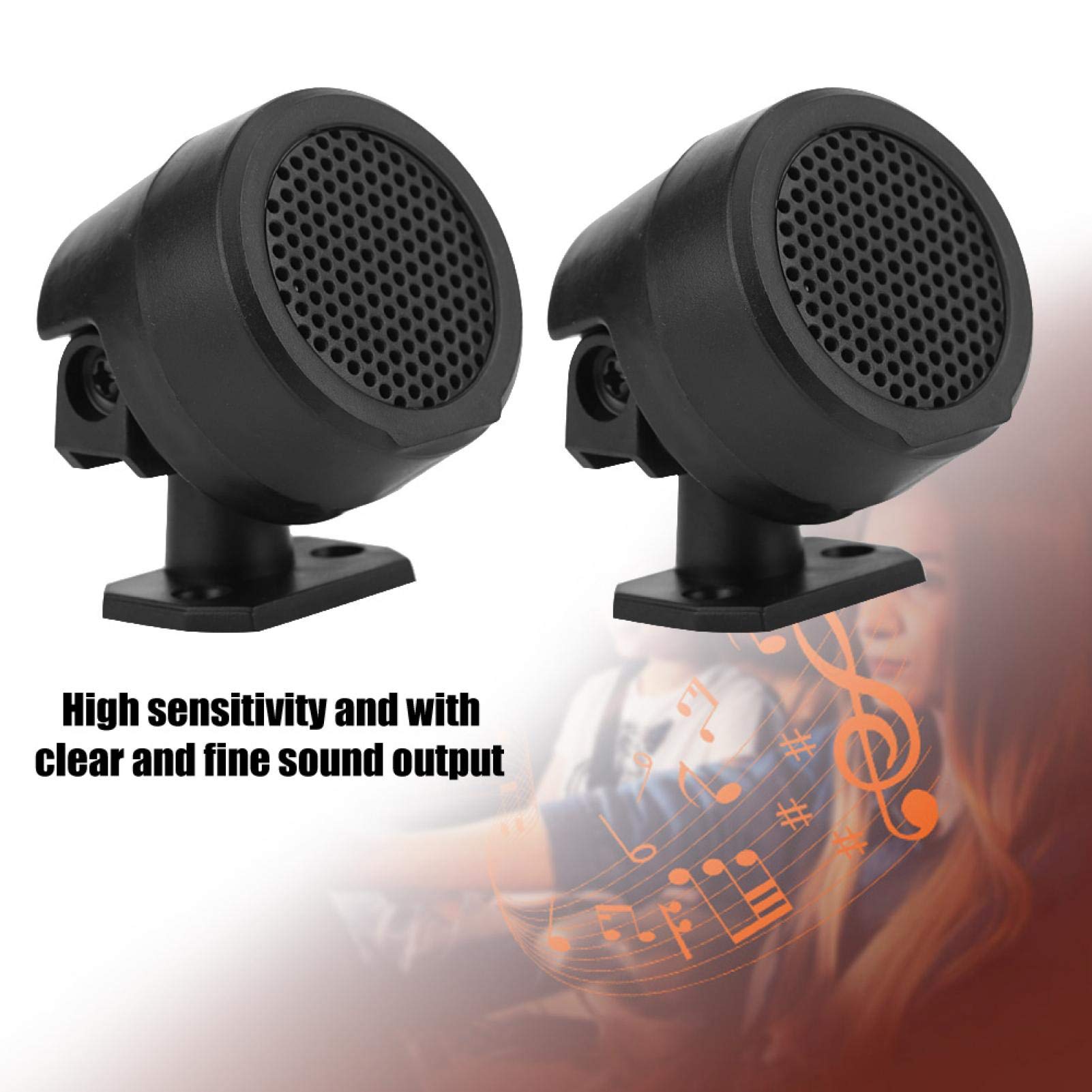 Yosoo Health Gear 12V 500W Car Audio Tweeters - 1 Pair High Performance Car Speakers for Clear Sound | Perfect for Car Audio Upgrades & Enhanced Music Experience