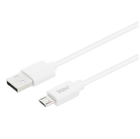 3sixT Fast Car Charger 5.4A Dual Port USB Adapter with 1m Micro USB Cable - Quick Charge for iPhone Android Smartphones While Driving
