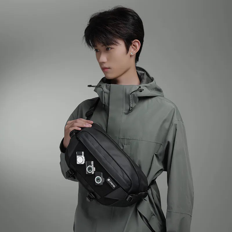 Ulanzi 9L Camera Sling Bag with Tripod Holder B122 - Waterproof DSLR Shoulder Bag for Photographers | Perfect for Travel, Hiking & Outdoor Photography