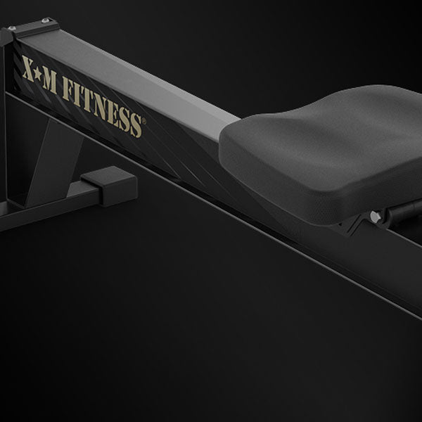 XM FITNESS Air Rower Rowing Machine for Home Workout - Full Body Exercise Equipment with LCD Monitor - Perfect for Cardio Training, Weight Loss & Indoor Fitness