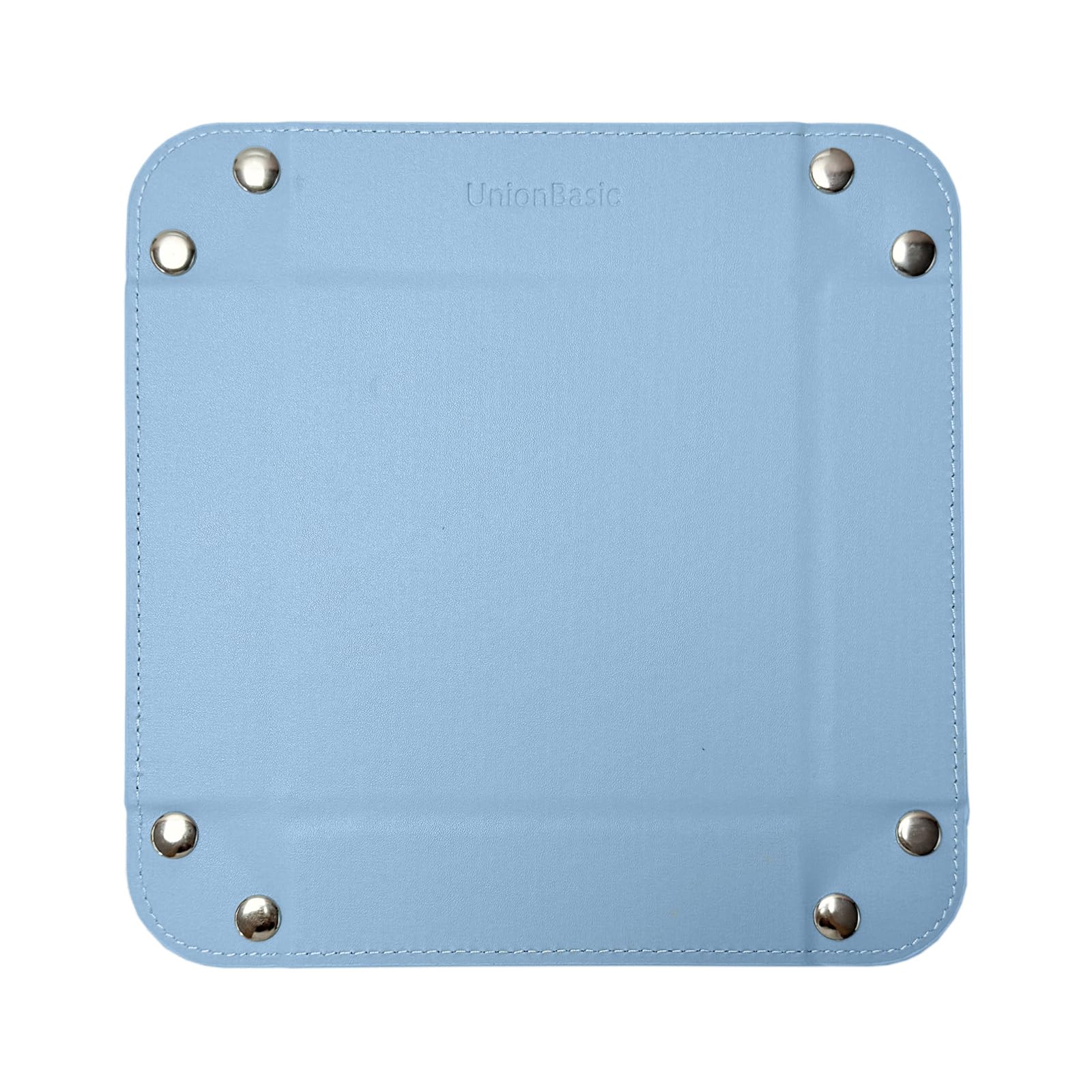 UnionBasic Valet Tray - Jewelry Organizer for Rings, Watches & Earrings | Entryway Catchall for Keys, Coins & Change | Nightstand & Bedside Storage Tray | Electronic Gadgets Holder (Blue) - Perfect for Home, Office & Travel Organization