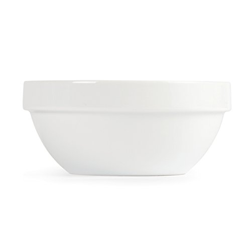 Premium White Cereal Bowl Set of 12 - 19oz (540ml) Large Capacity, 5.7
