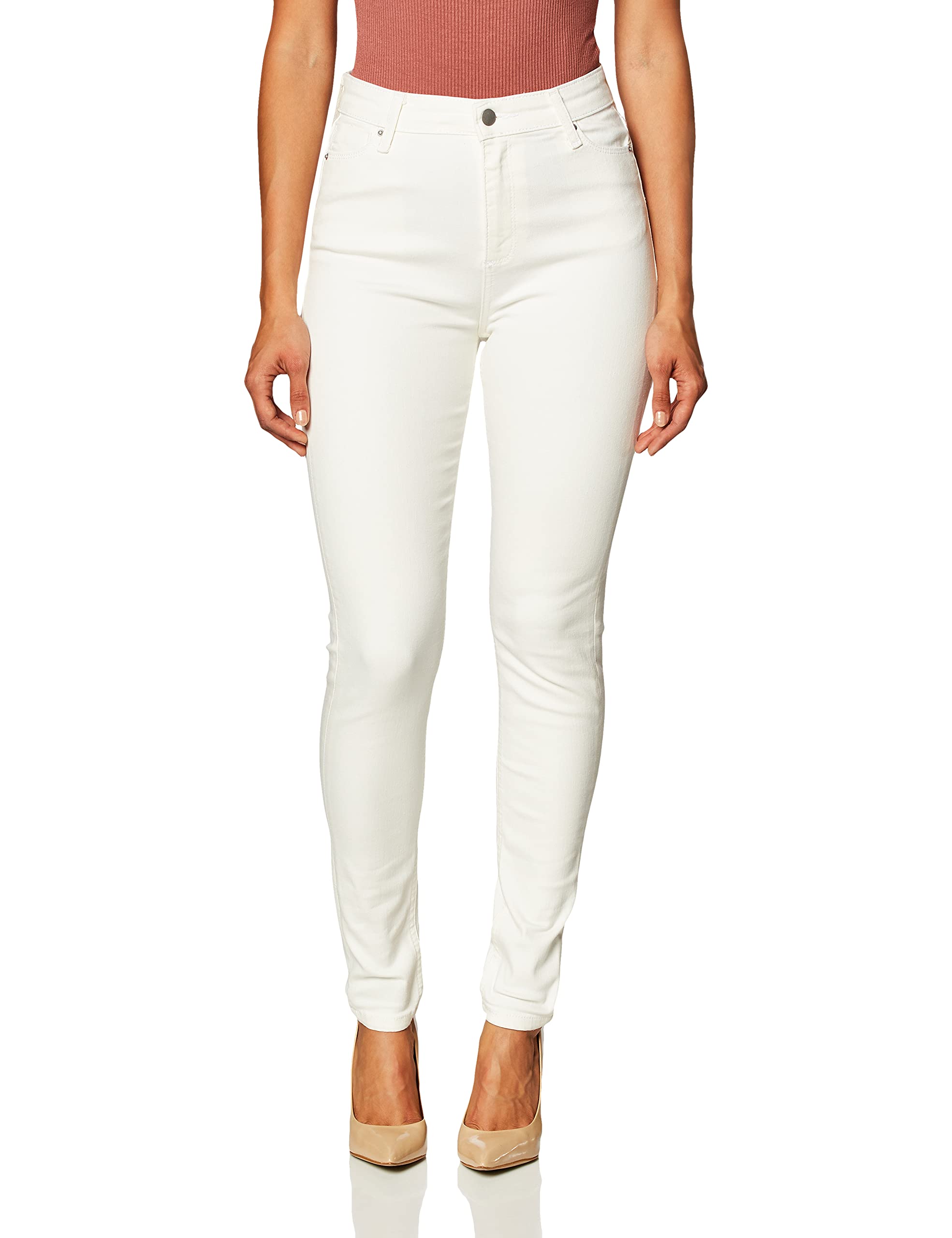 Meraki Women's Skinny High Waist Stretch Jeans - Slim Fit Denim Pants for Casual Wear & Everyday Outfits