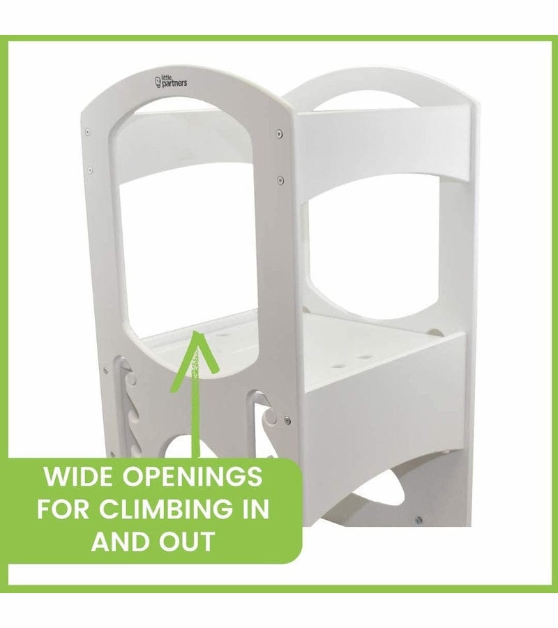 Little Partners The Original Learning Tower - Adjustable Toddler Step Stool for Kitchen, Baking & Learning Activities - Safe & Sturdy Helper for Kids