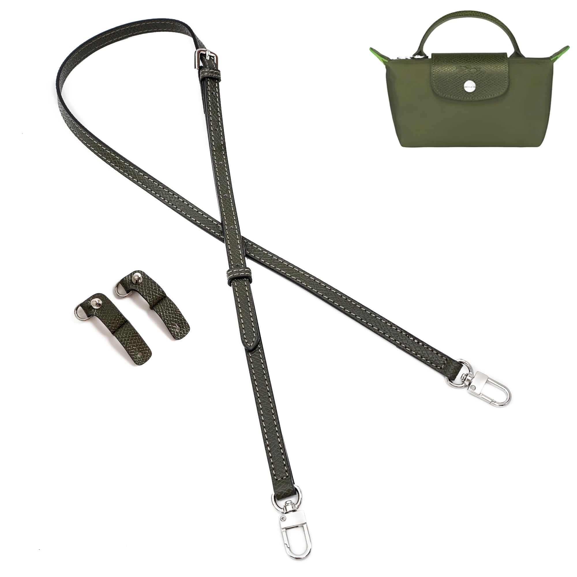 **Leather Handbag Straps Replacement - Adjustable Crossbody Shoulder Strap Kit for Women's Mini Tote Bag | Perfect for Daily Use, Travel & Shopping**