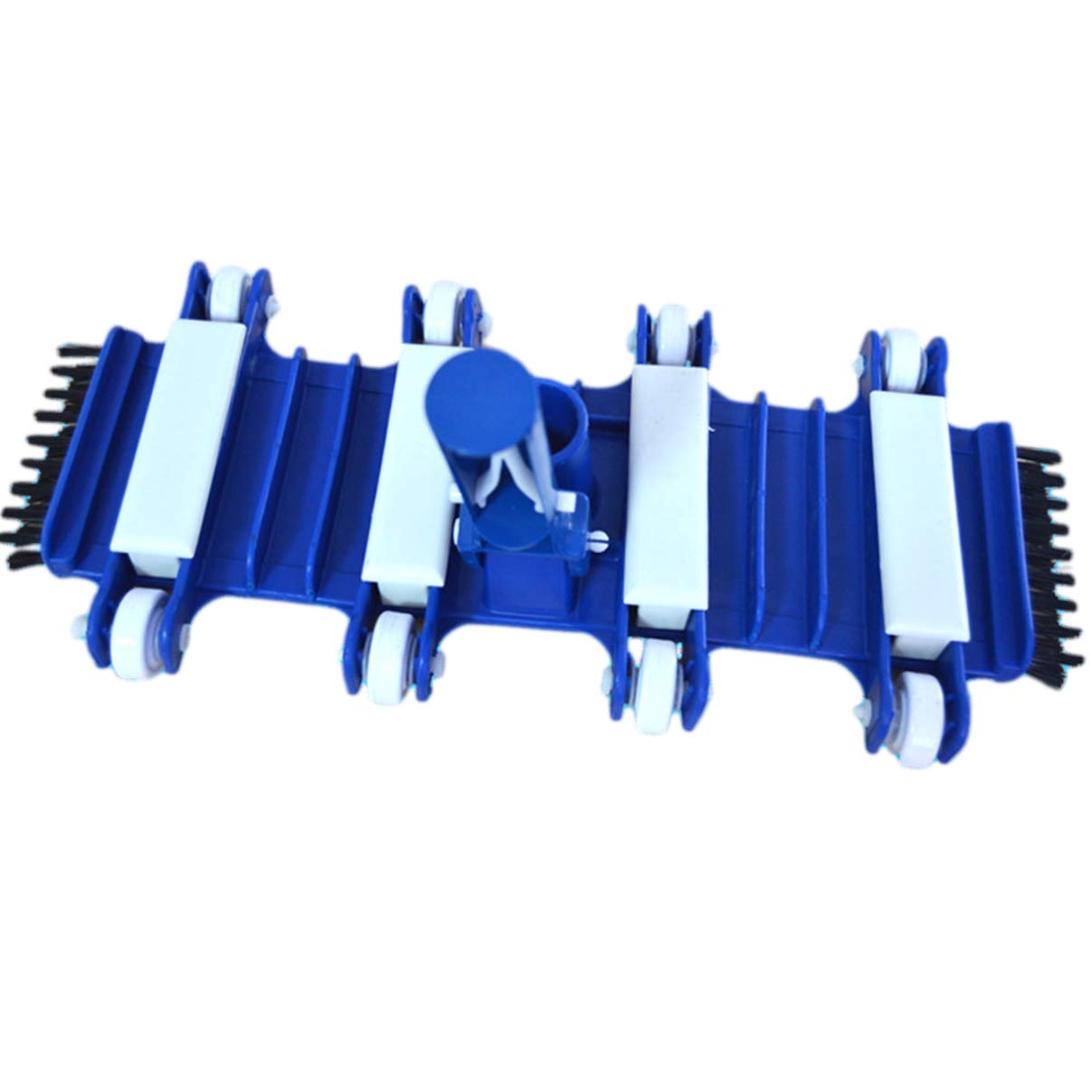 Happyyami Pool Vacuum Brush - Heavy Duty Swimming Pool Cleaning Tool with Telescopic Pole & Skimmer Net - Ideal for In-Ground & Above Ground Pools, Spas & Hot Tubs