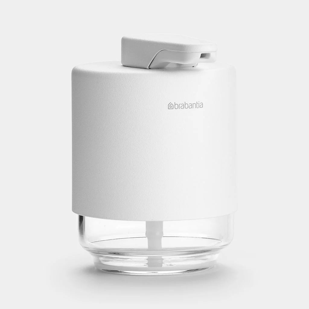 MindSet Automatic Soap Dispenser - Touchless Hand Soap Dispenser for Bathroom & Kitchen, White - Perfect for Home, Office, and Public Restrooms