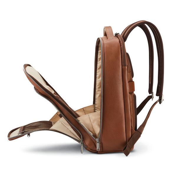 Samsonite Classic Leather Backpack for Men & Women - Durable Water-Resistant Laptop Backpack for Work, Travel & College - 15.6 Inch Business Computer Bag with USB Charging Port