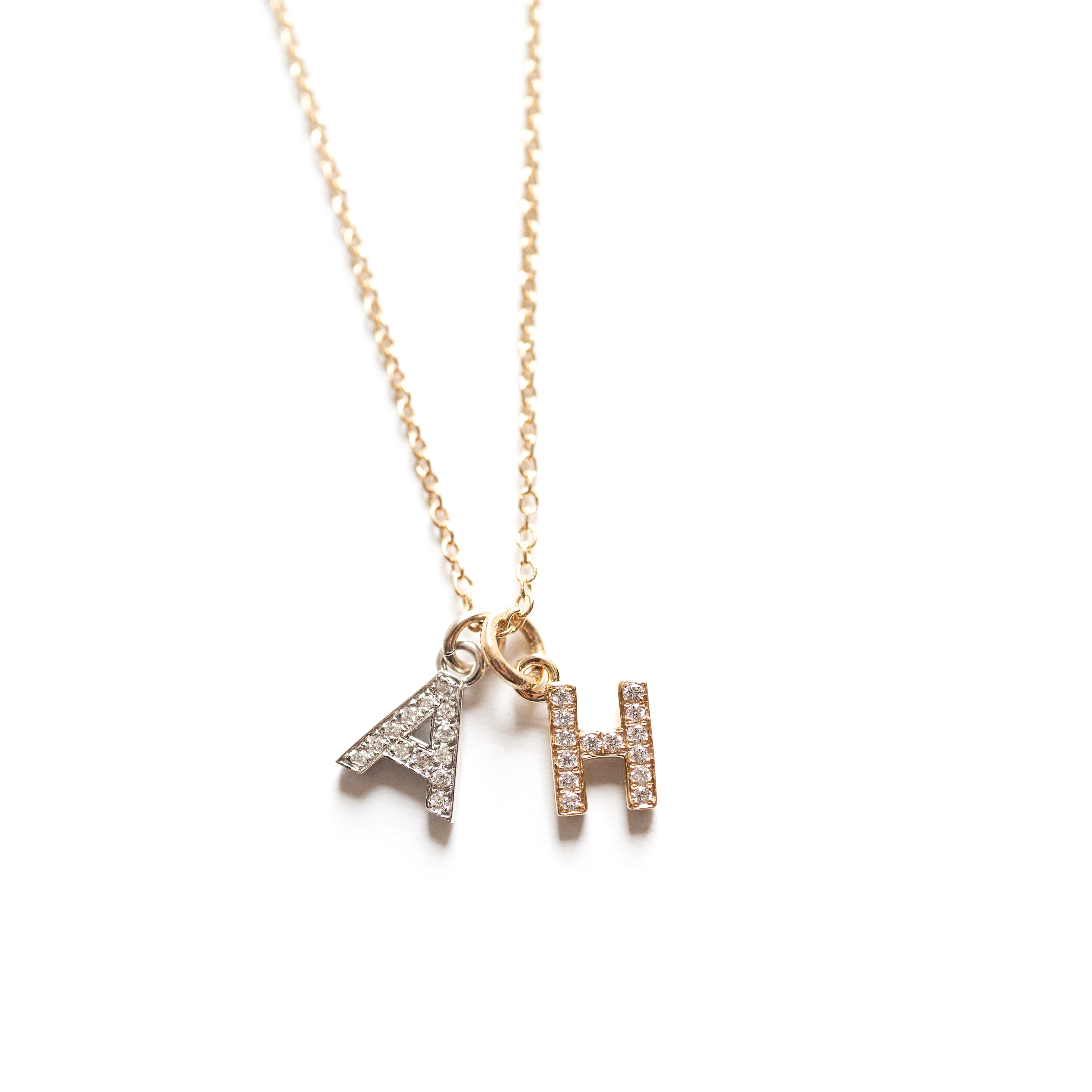 Dainty Diamond Initial Necklace for Women - Personalized A-Z Letter Pendant Jewelry - Perfect for Birthdays, Anniversaries & Everyday Elegance