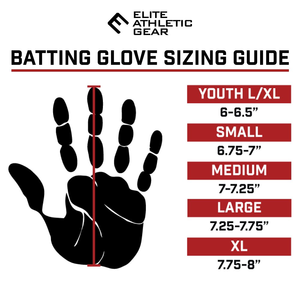 Premium United Bats Batting Gloves for Baseball & Softball - Breathable & Grip-Enhanced Training Gloves - Perfect for Hitting Practice, Games & Outdoor Sports