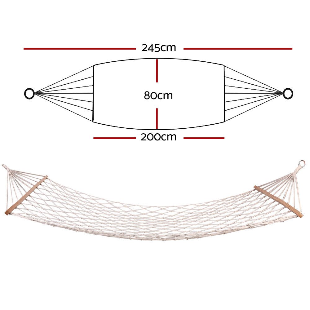 Portable Hammock Bed for Outdoor Camping - Lightweight Hanging Mesh Chair with Carry Bag - Perfect for Backpacking, Beach, Garden & Patio Relaxation