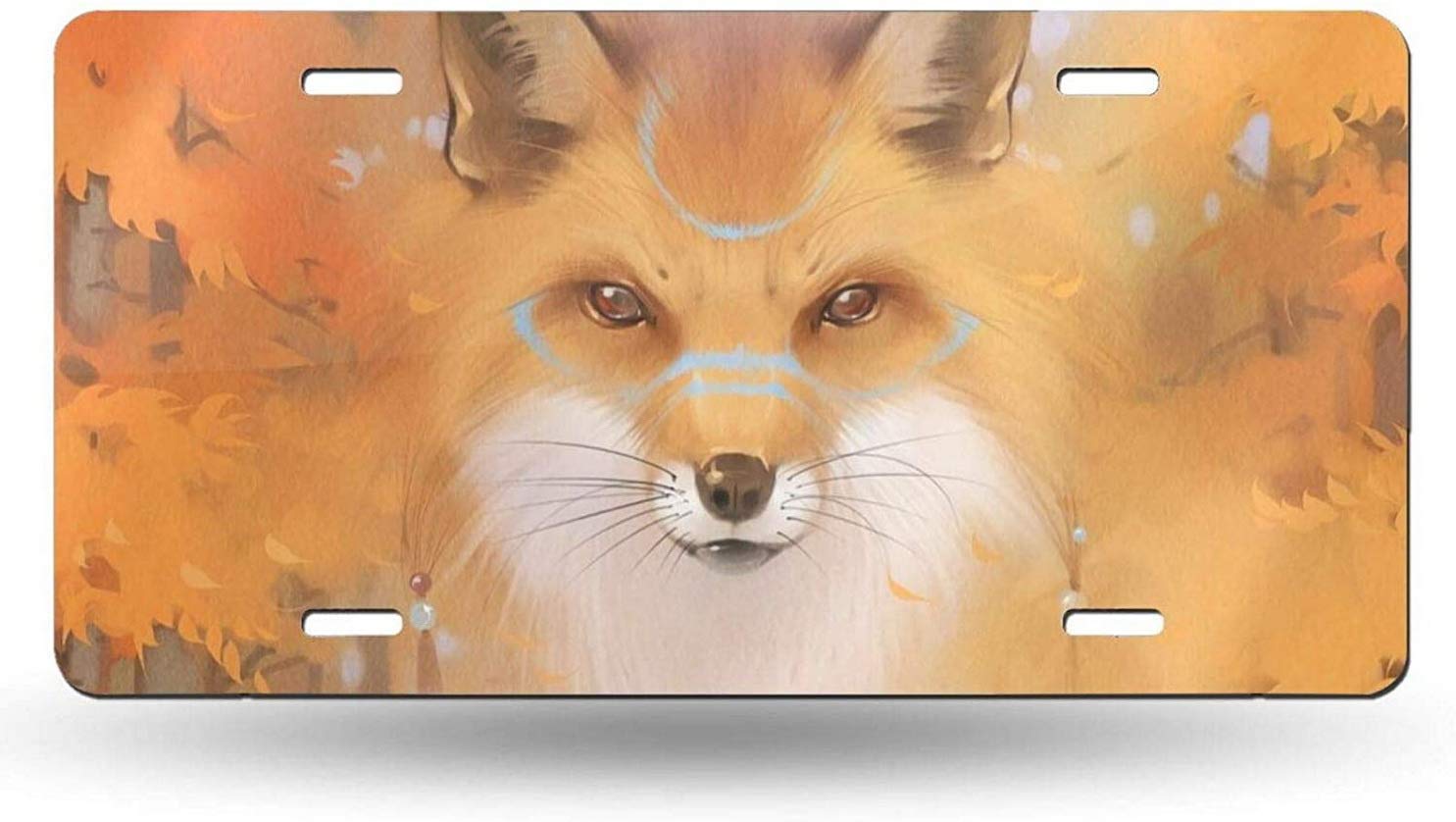 JUCHen Fox License Plate Decorative Front Plate - 6