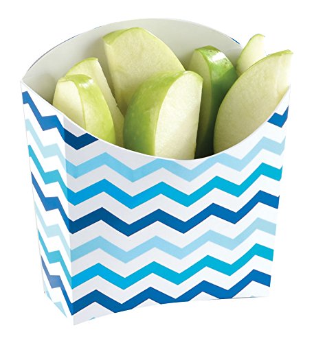 Blue Mini Paper Snack Containers - 24 Pack | Eco-Friendly Disposable Party Cups for Candy, Nuts, Popcorn | Perfect for Birthday Parties, Baby Showers & Office Events